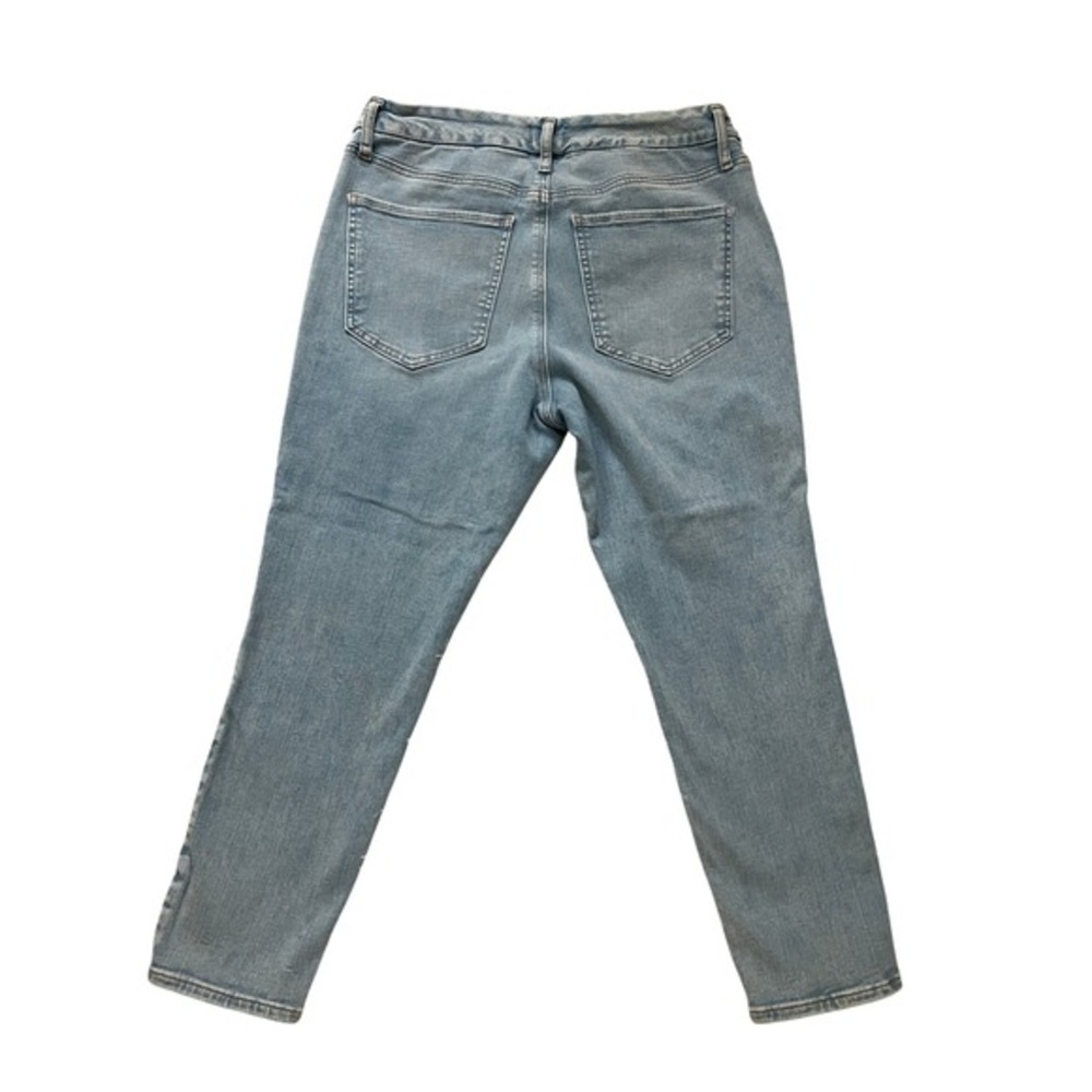 Express Skinny Mid Rise Hyper Stretch Light Wash Jeans Women Size Short 12 14 16 - Picture 8 of 10